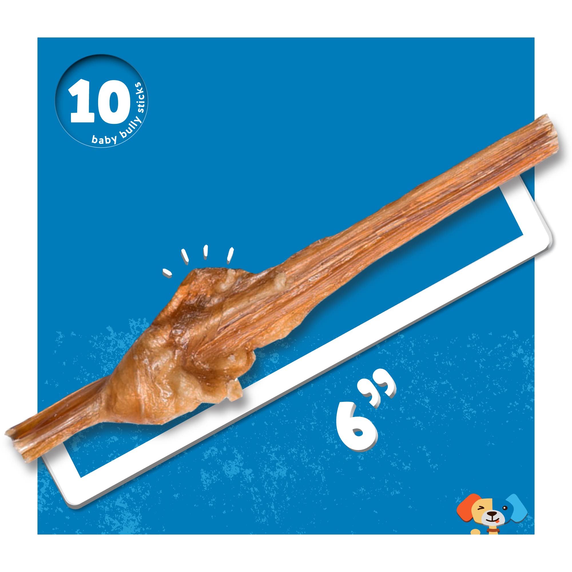 Jack&Pup bladder sticks rich in nutrients for puppies and seniors.
