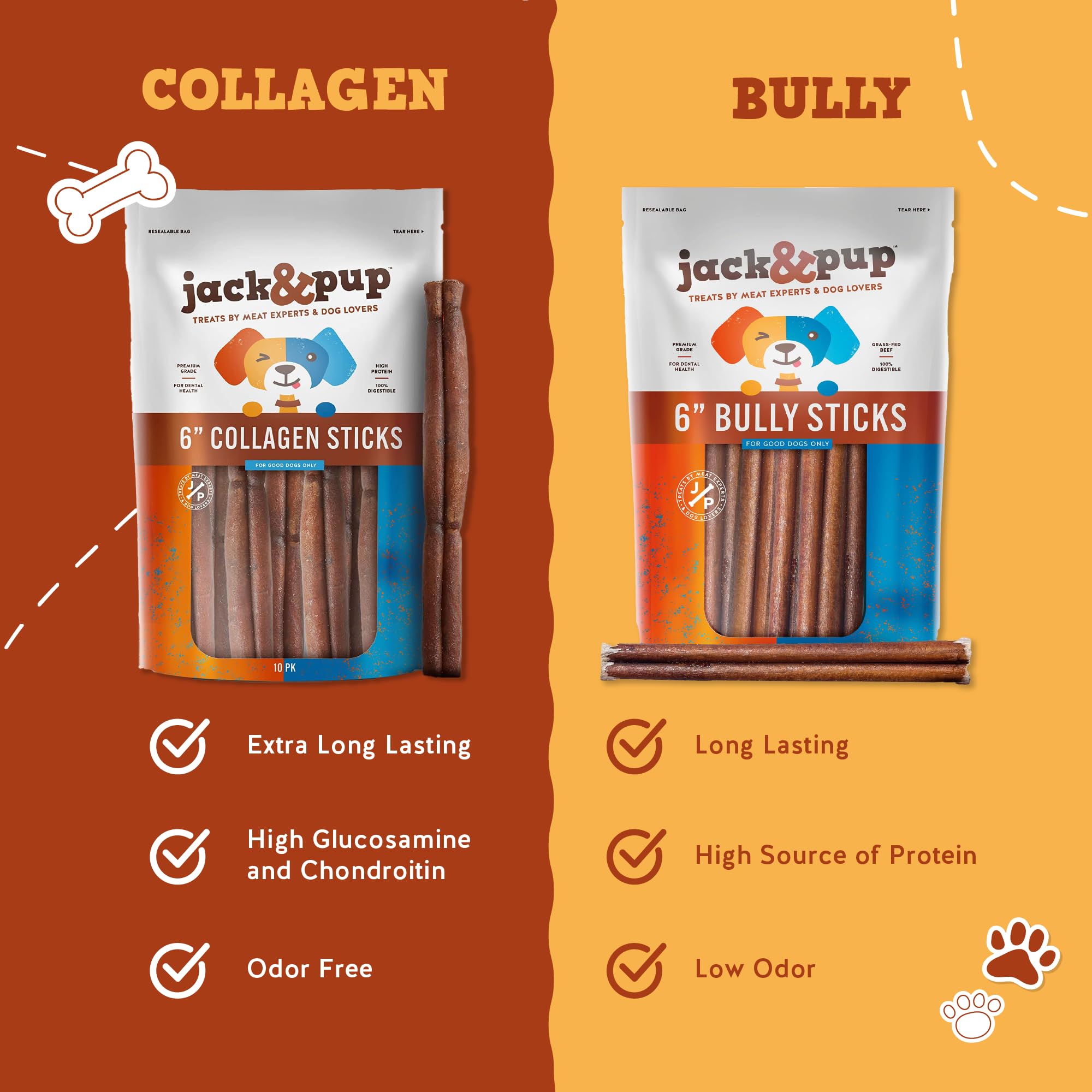 Jack&Pup five-pack provides convenient, long-lasting treats for ongoing chew sessions