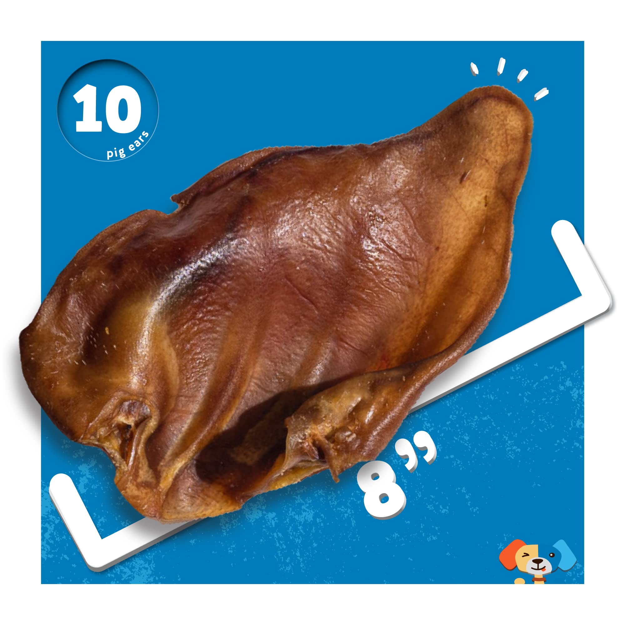 Jack&amp;Pup Pig Ears — gentle drying process preserves flavor while reducing odor.