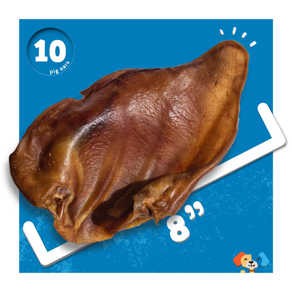 Jack&amp;Pup Pig Ears — gentle drying process preserves flavor while reducing odor.