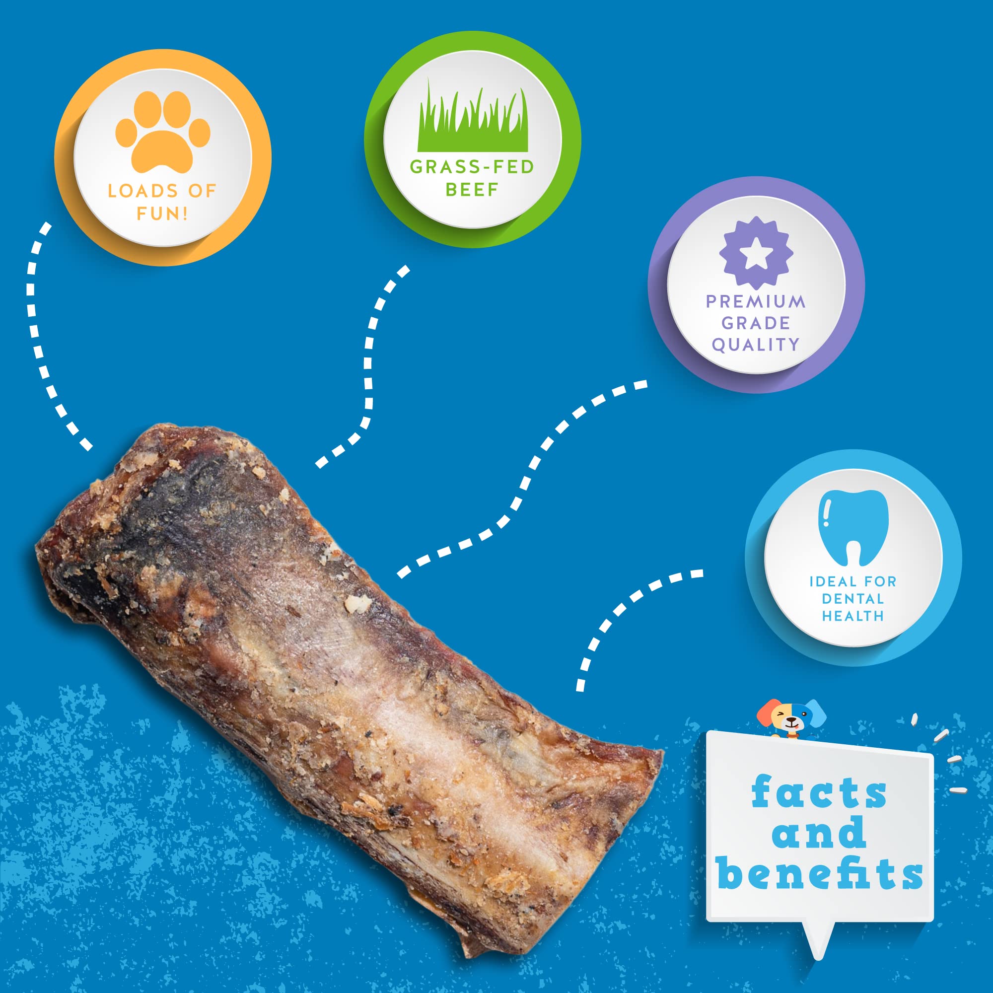 Jack&Pup single-ingredient bone marrow bites for dogs.