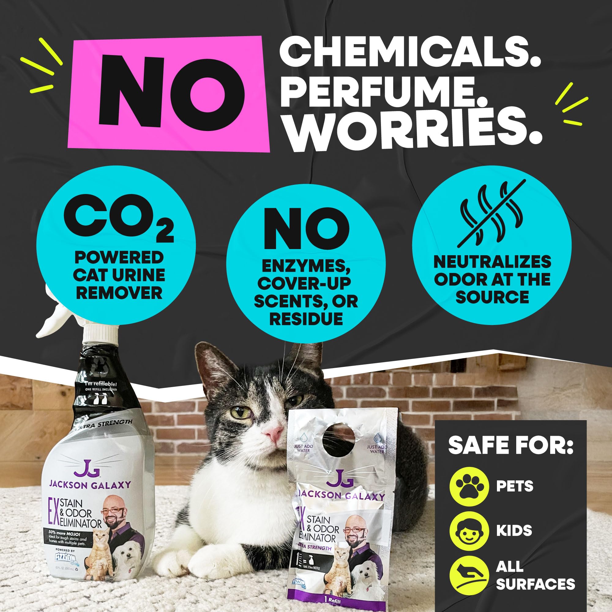 Jackson Galaxy EX refill pack with four tablets for clean on demand