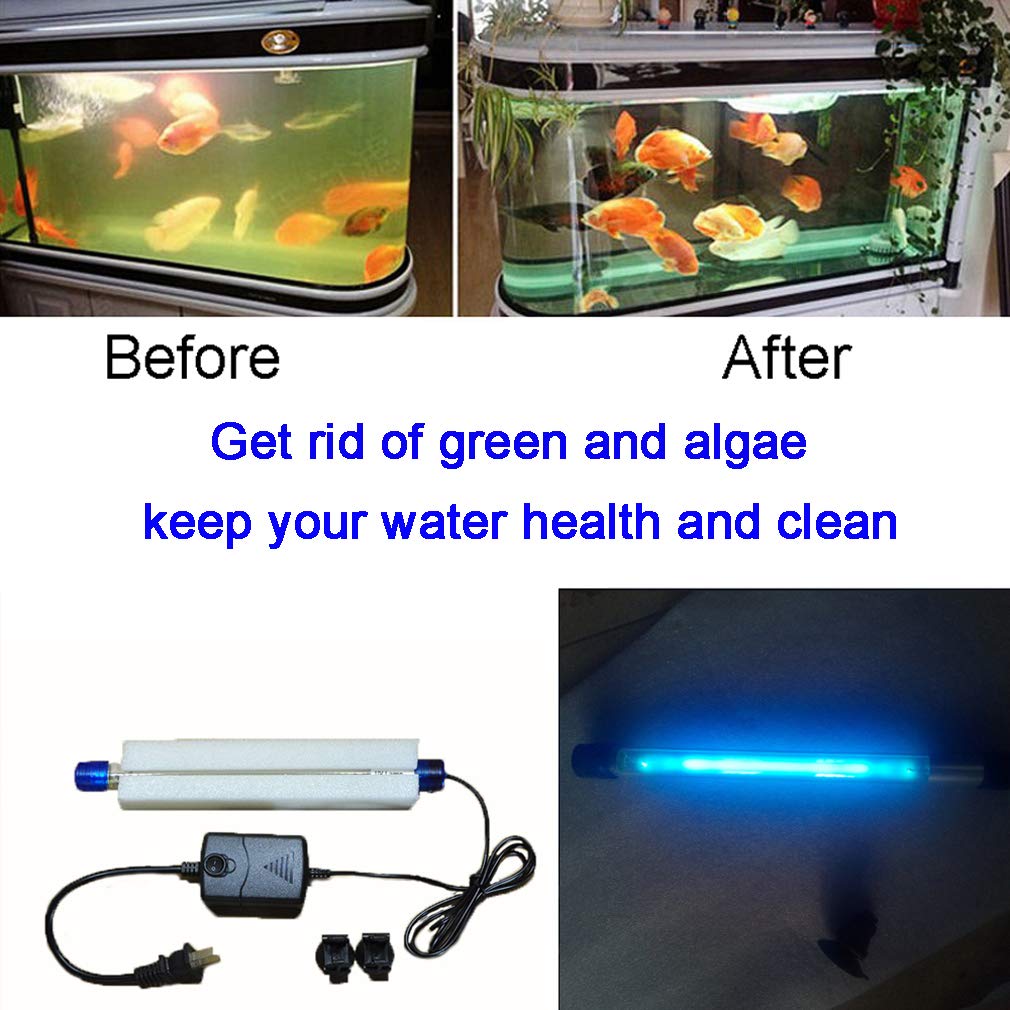 JackSuper 13W aquarium algae clean light in freshwater tank improves water clarity.