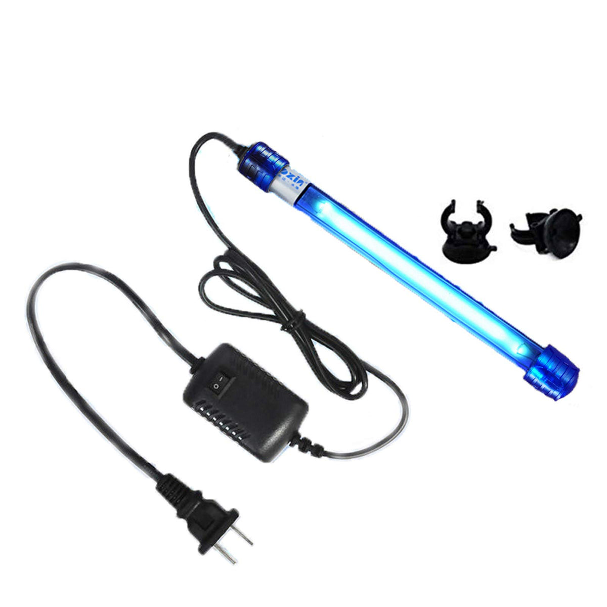 JackSuper 13W aquarium algae clean light installed under filter helps maintain clear water.