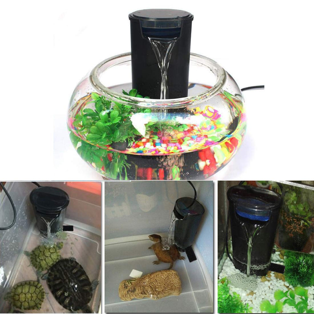 JackSuper internal filter water-flow demonstrates gentle circulation for small aquariums.