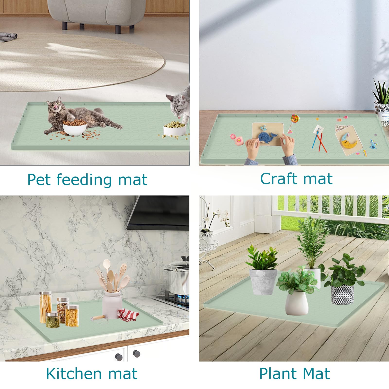 Jacooxi multipurpose mat doubles as feeding and craft mat for home use.