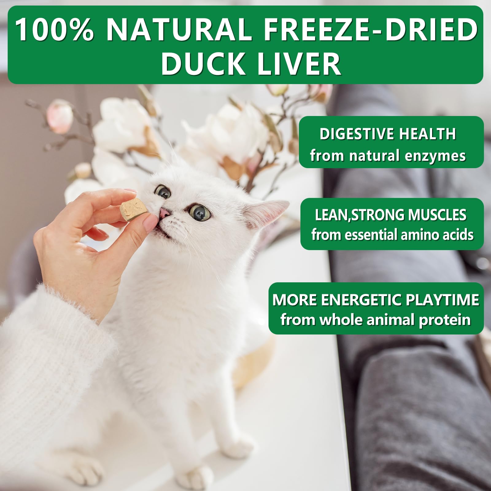 JADINGSFARM bag of duck liver treats for dogs and cats