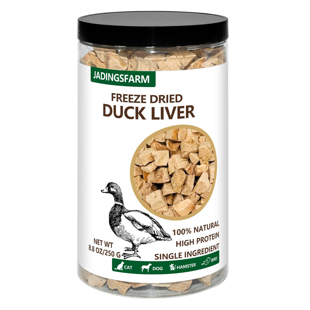 JADINGSFARM freeze-dried duck liver cubes for pets, high-protein treat