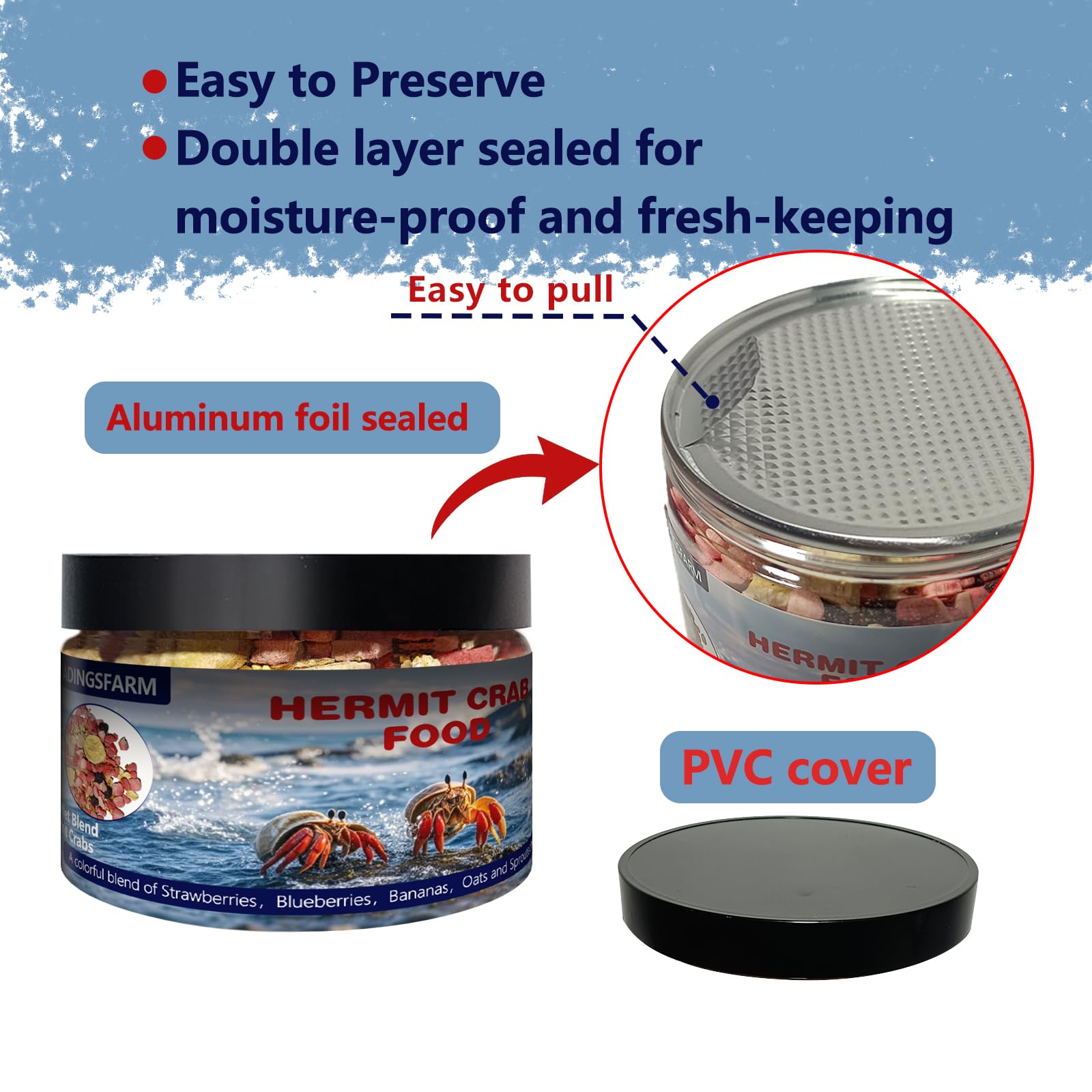 JADINGSFARM Gluten-free and soy-free mix for safe crab dining