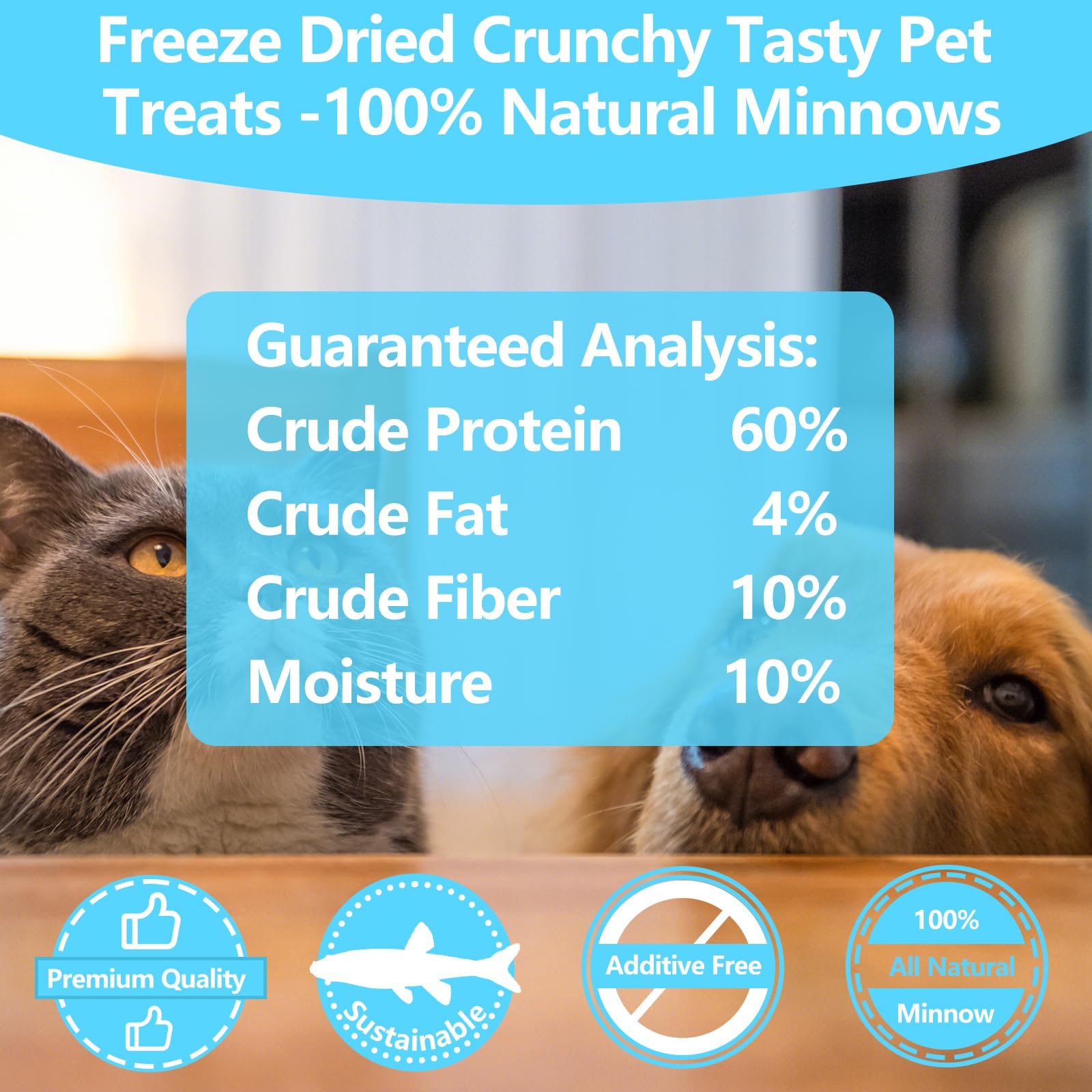JADINGSFARM Minnows offer omega-3 rich bites for healthier coats