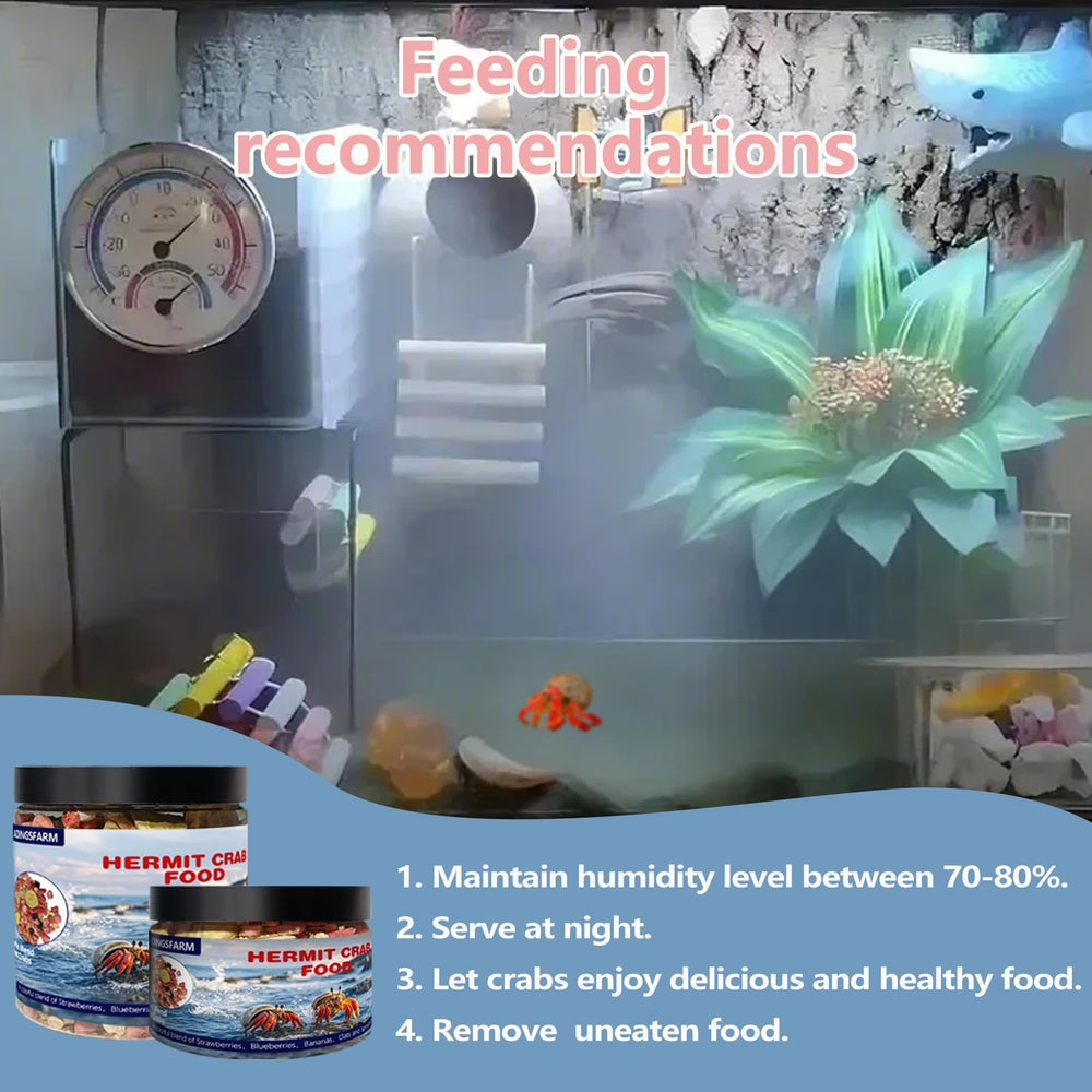JADINGSFARM Non-GMO fruit blend supports variety in hermit crab meals