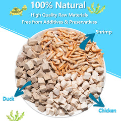 JADINGSFARM Turtle Food protein-rich formula supports growth in turtles.