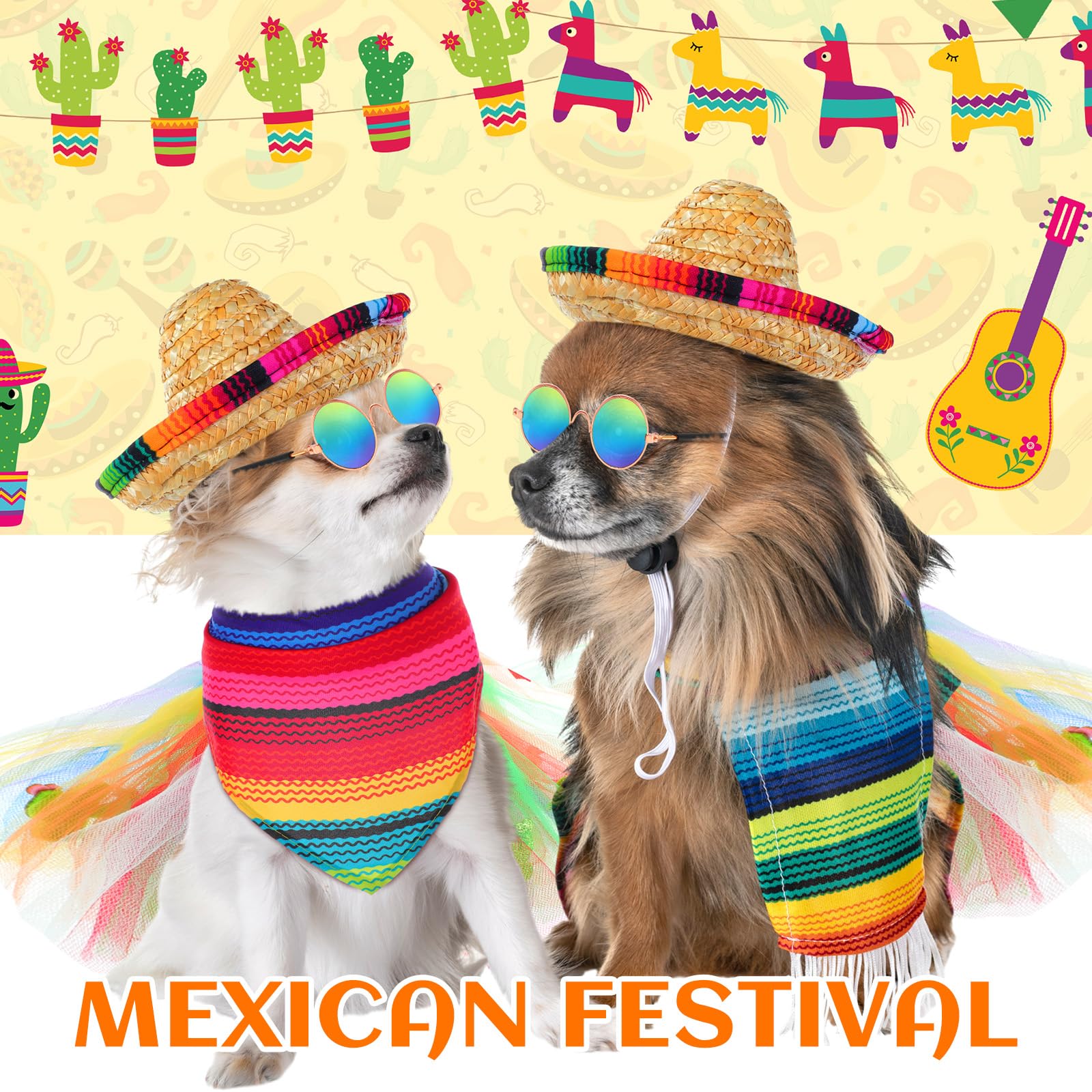 JaGely colorful pet costume enhances party photos and memories