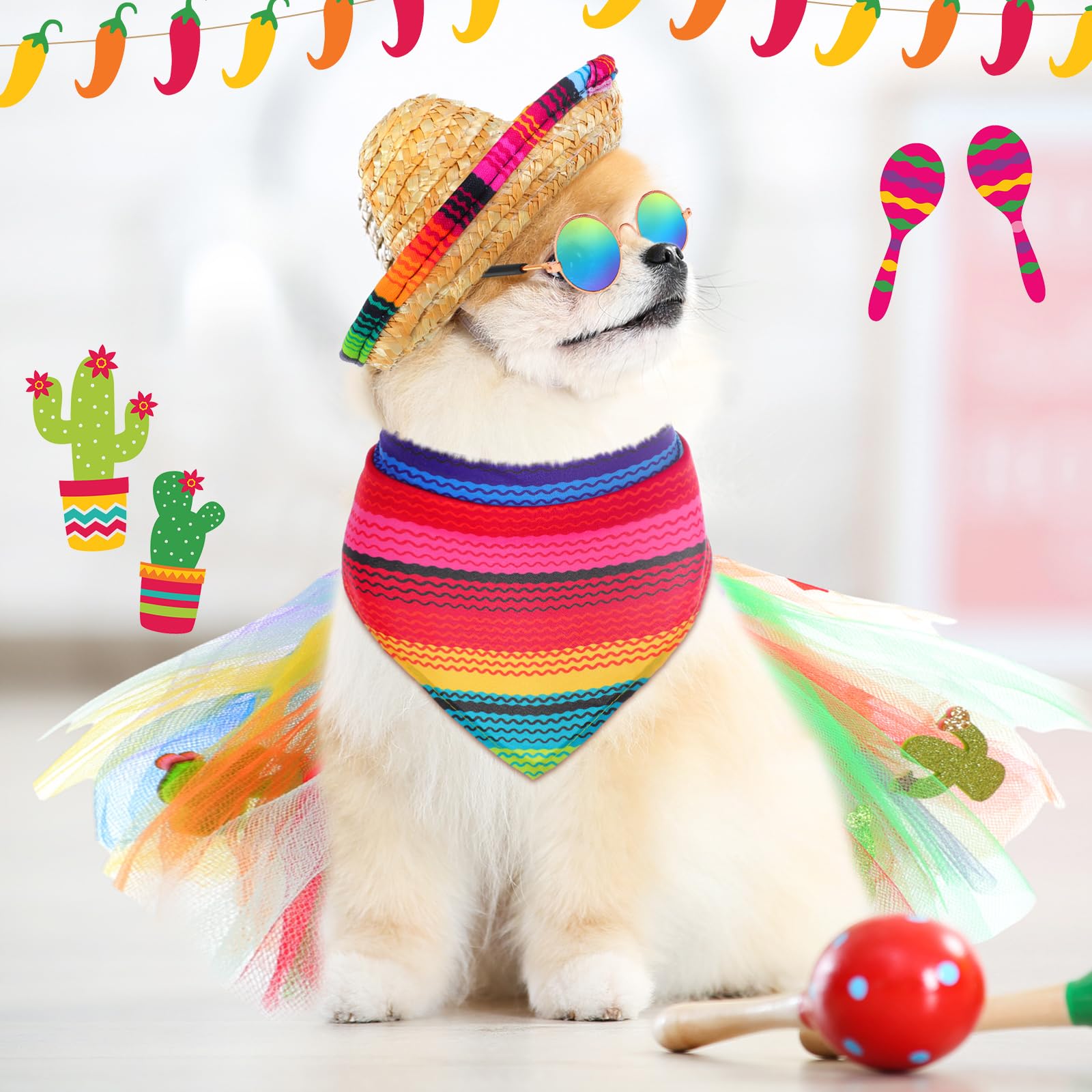 JaGely Mexican costume set ideal for festivals and family gatherings