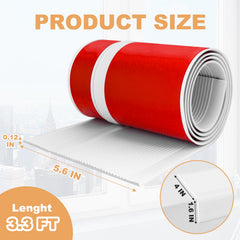 JAHOMFAI self-adhesive scratch guard edge view highlights quick, tool-free installation.