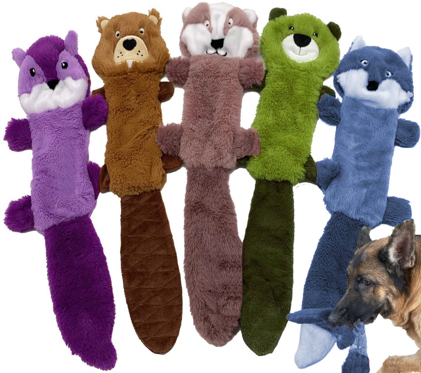 Jalousie Beaver crinkle toy for interactive play and squeaks.