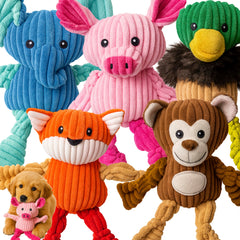 Jalousie plush toys 5-pack pack shot encourages interactive play and bonding