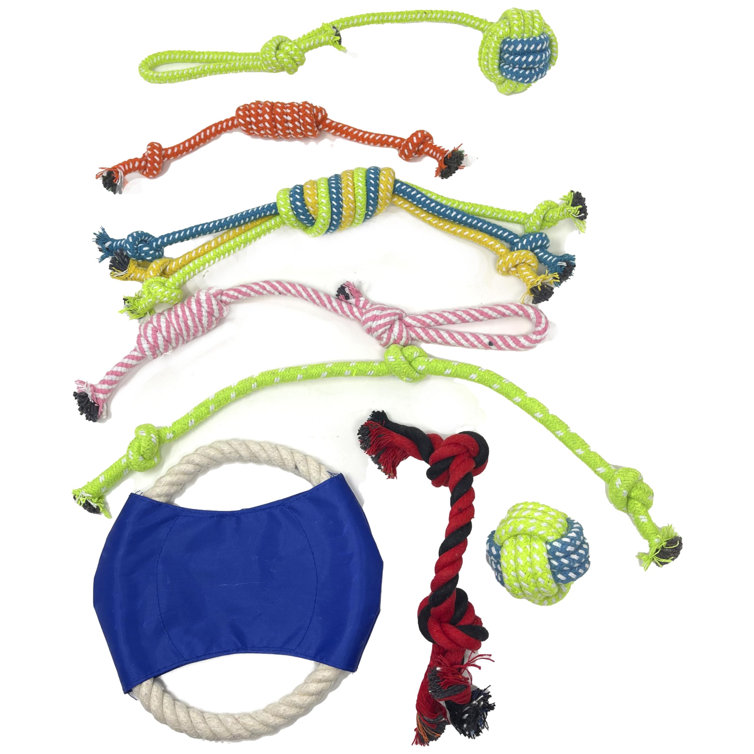 Jalousie premium cotton plush dog toy bundle with soft fabrics