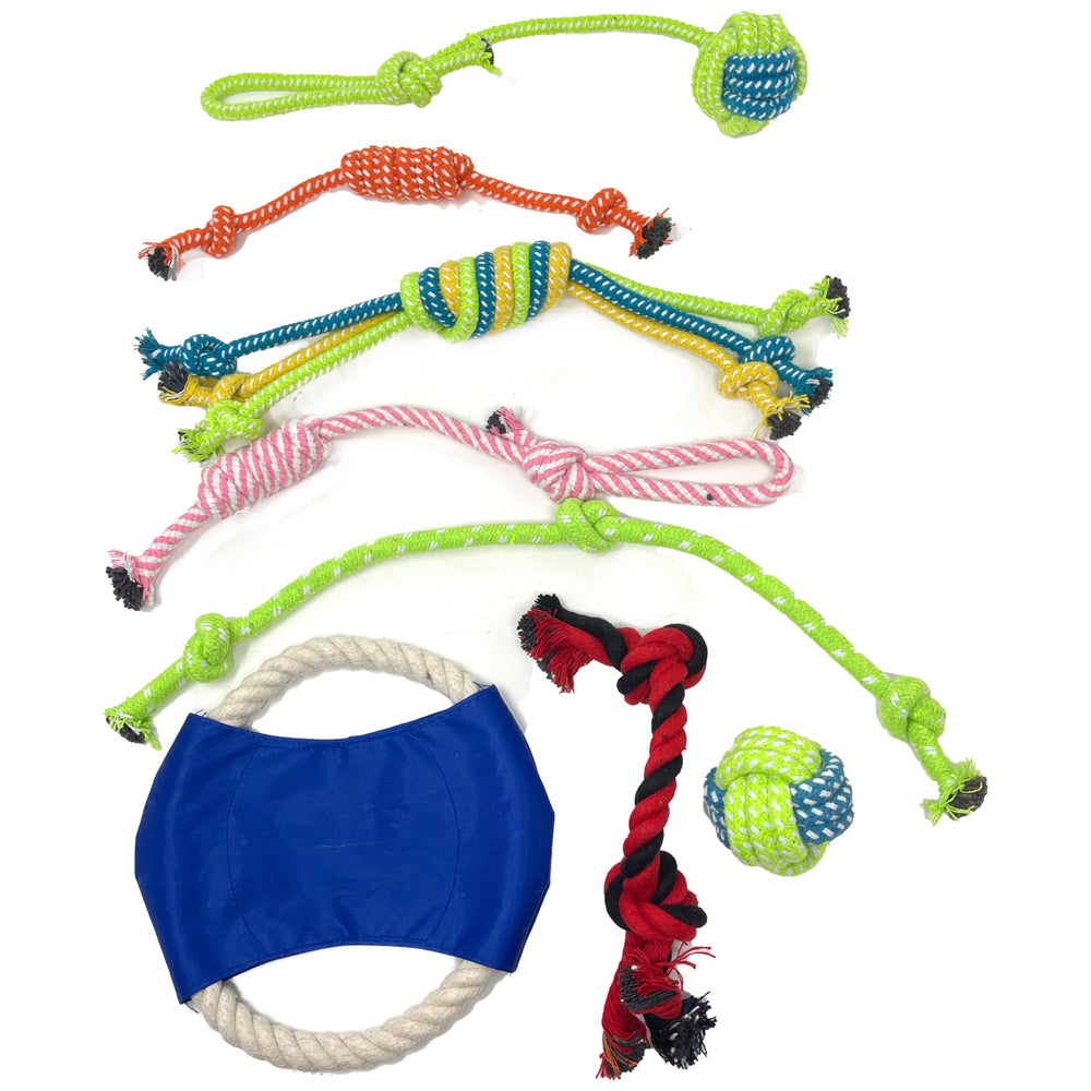 Jalousie premium cotton plush dog toy bundle with soft fabrics