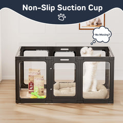 Jalove non-slip base dog pen keeps the enclosure steady.