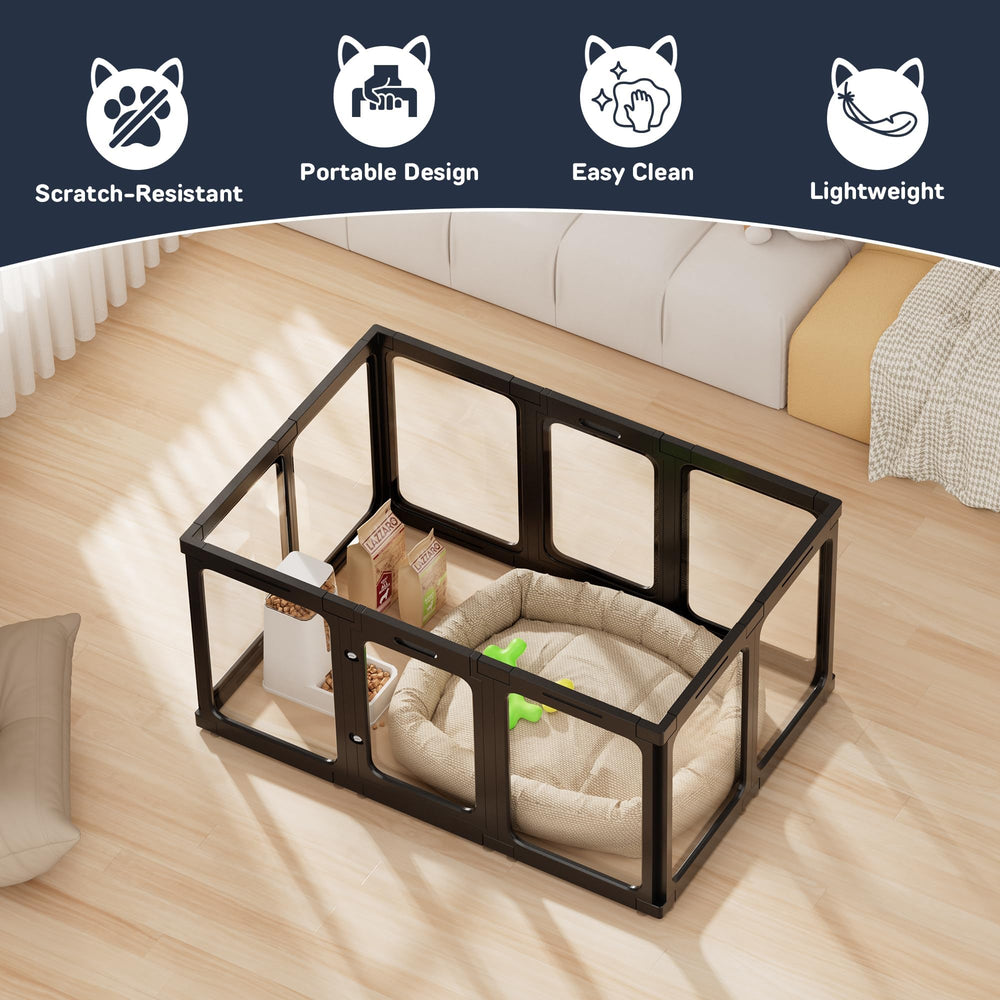 Jalove transparent design allows supervision during playtime.