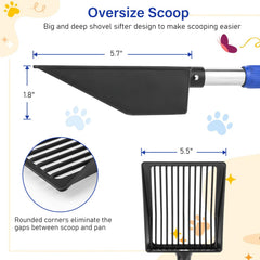 JAMIEWIN ergonomic non-slip grip for comfortable scooping.