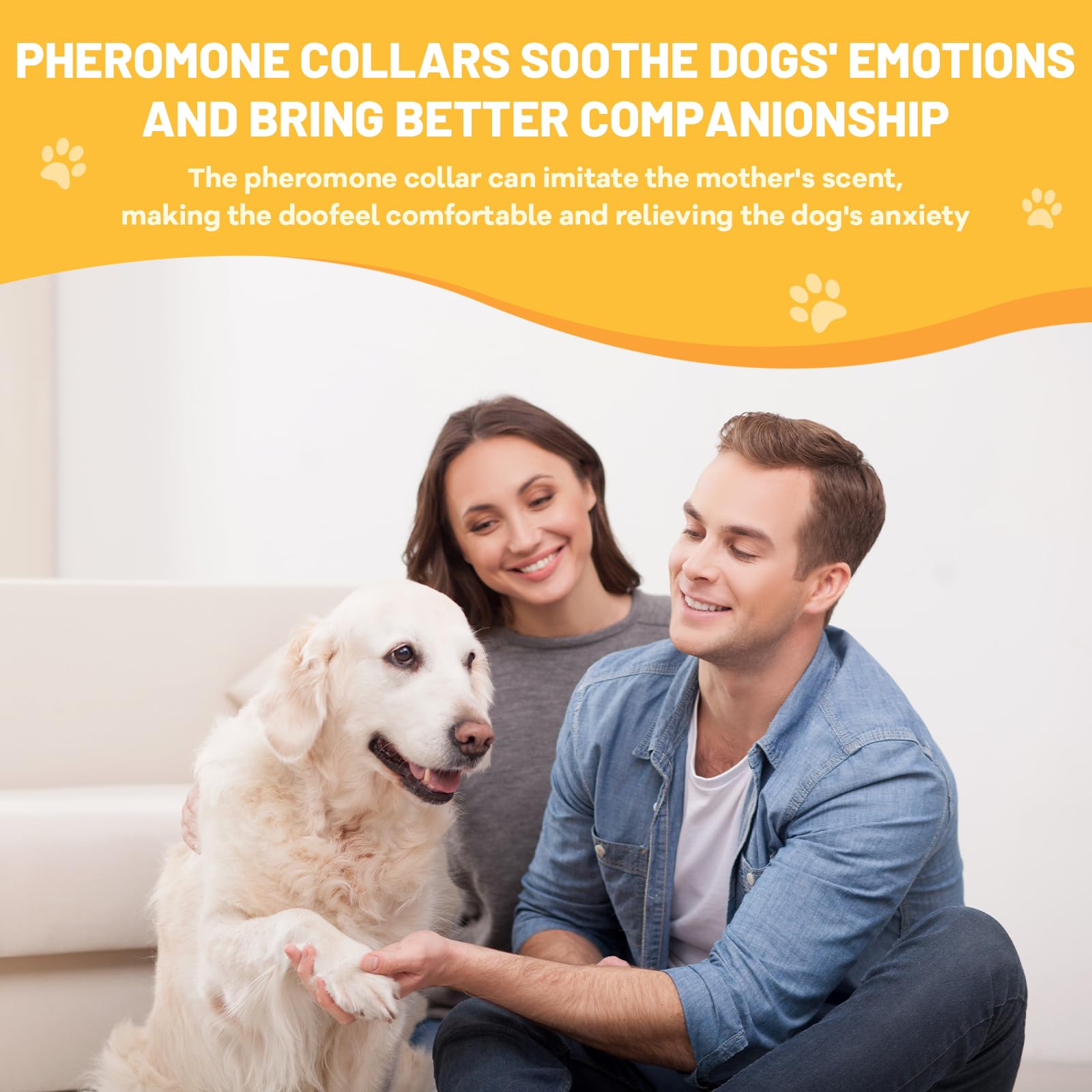 Jaoernv calming collar duration60 shows long-lasting calming effect up to 60 days.