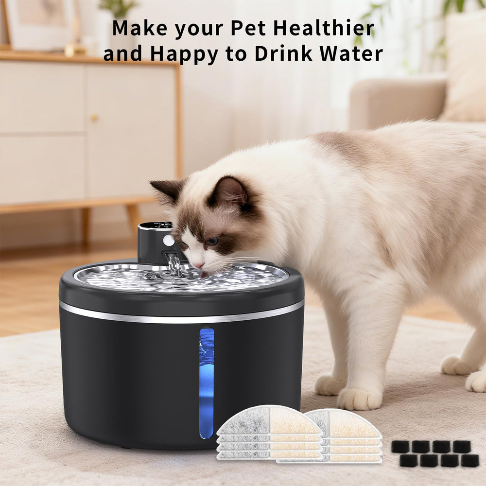 Wireless cat fountain by Jaojcoe with quiet operation