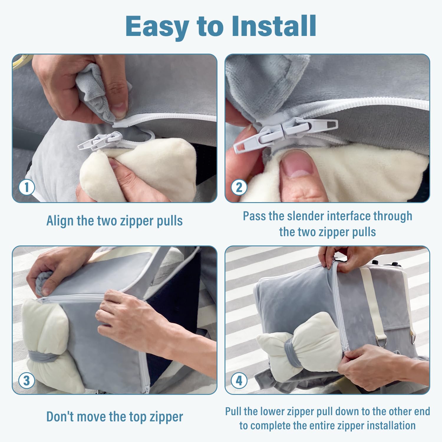 Jaoul portable pet booster seat for quick travel setup