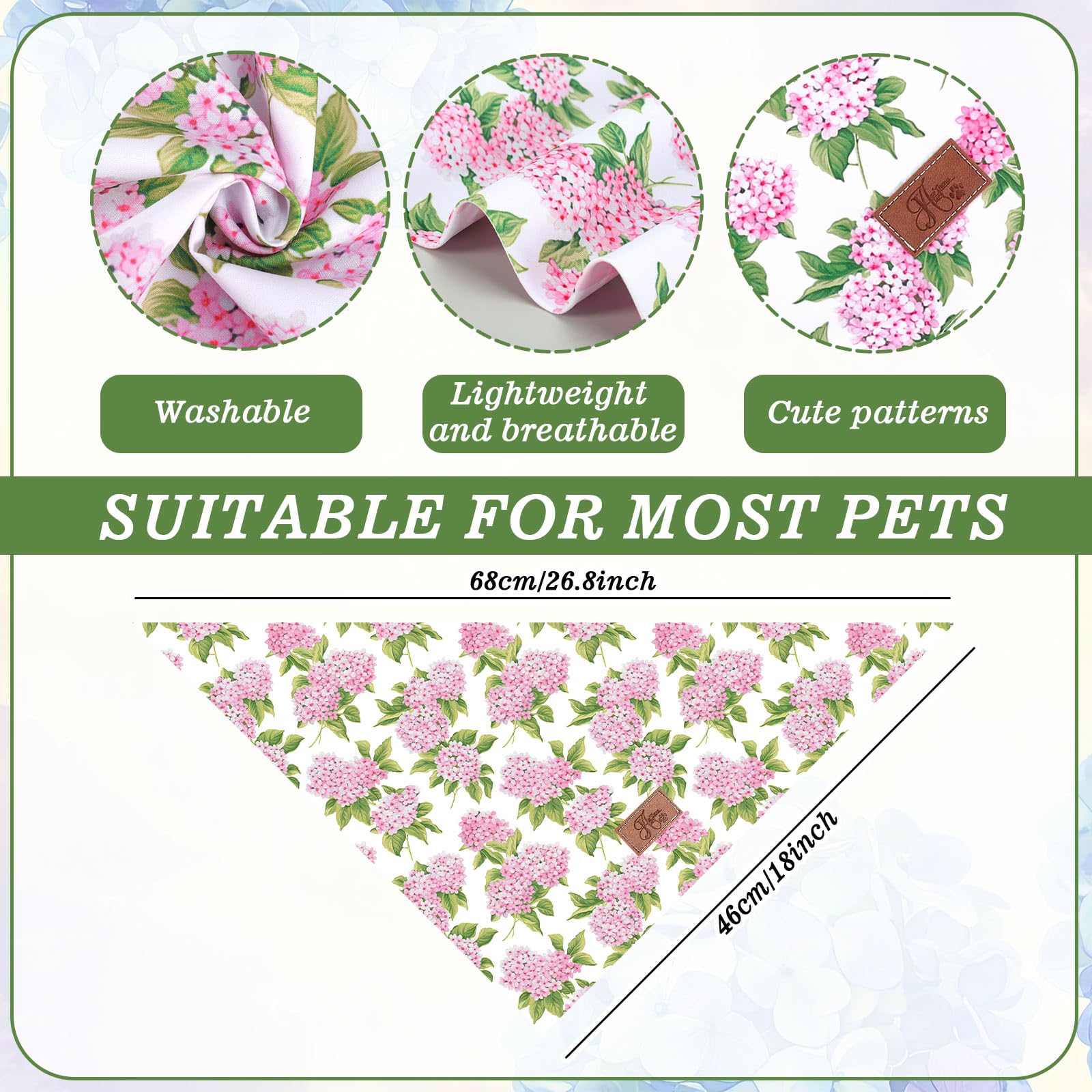 JarThenaAMCS two sided hydrangea bandana offering versatile looks