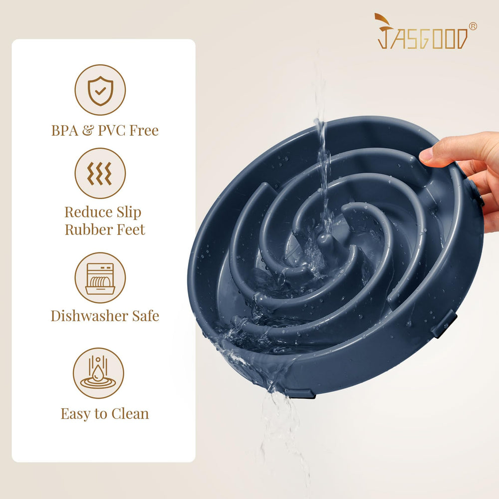 JASGOOD slow feeder bowl diameter 18.4 cm for medium to large dogs