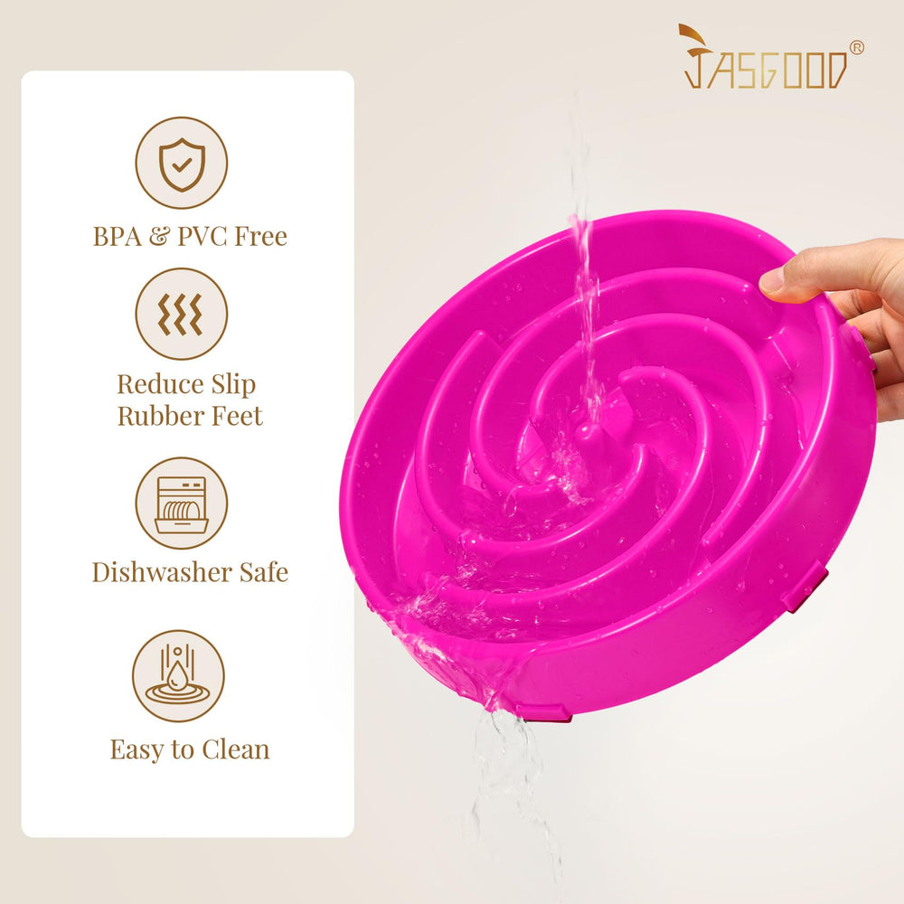 JASGOOD bowl diameter 24-4 cm, suitable for medium and large dogs.