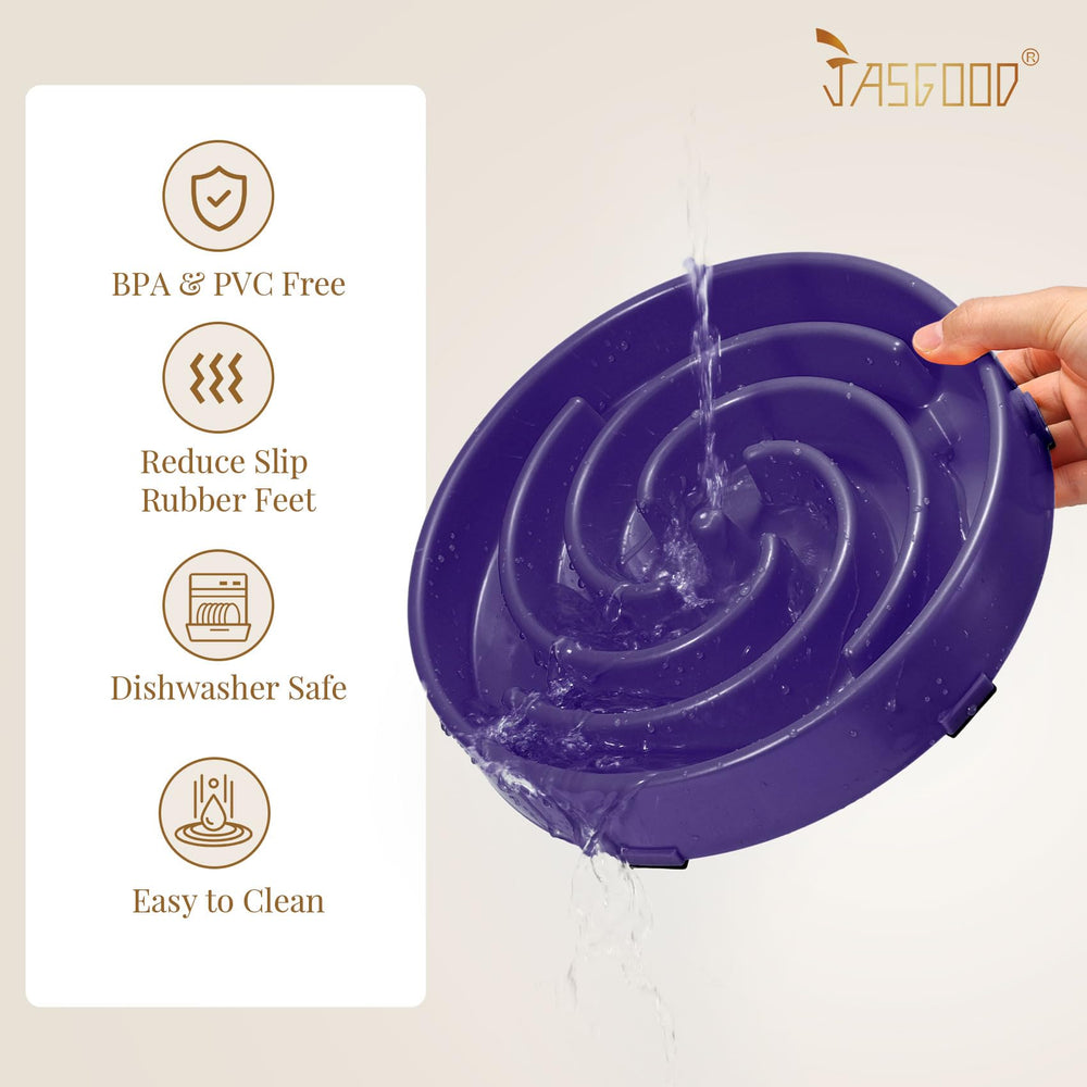 JASGOOD slow feeder bowl diameter is 24.4 cm for medium dogs