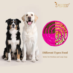 JASGOOD bowl compatible with dry, wet, and raw foods for convenience.