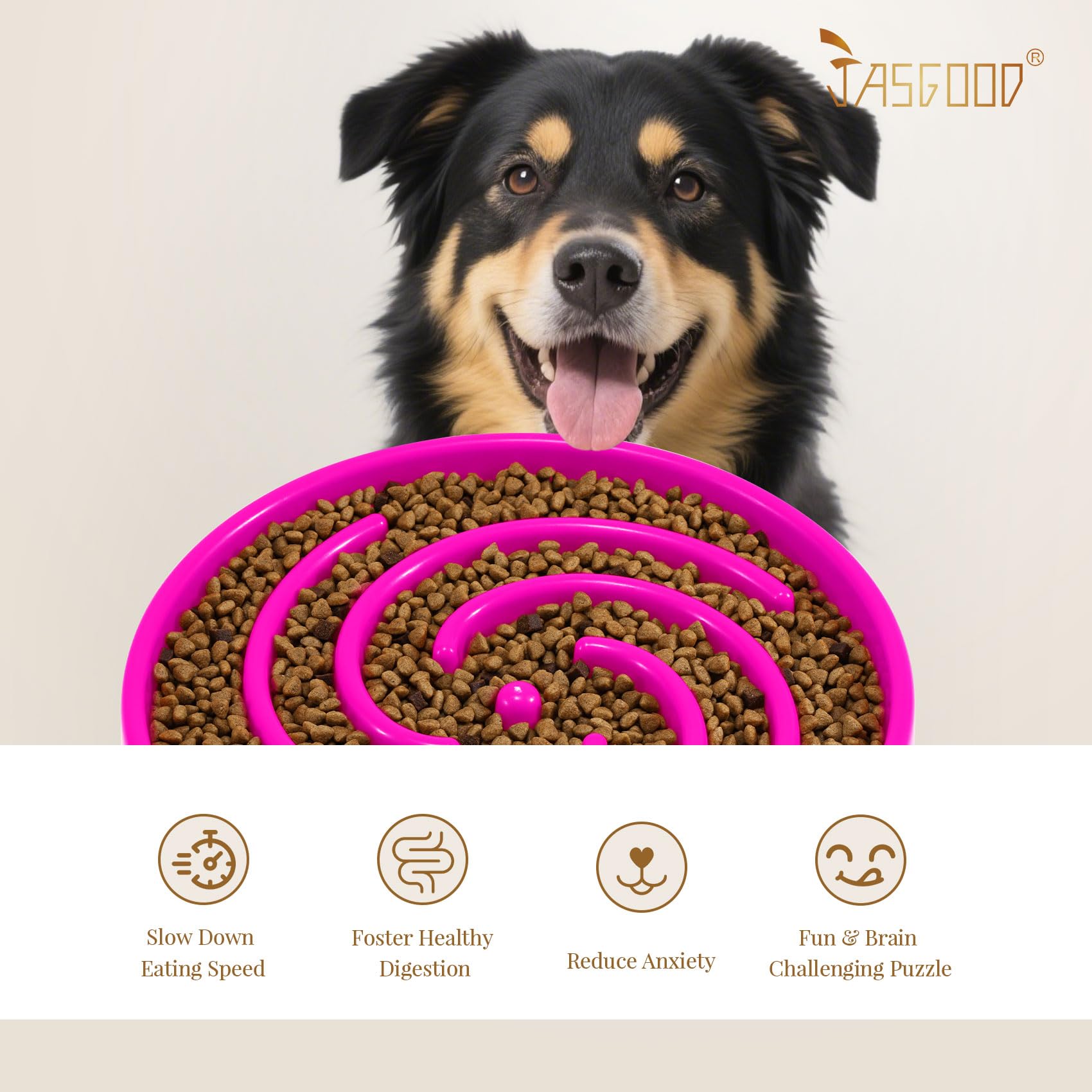JASGOOD includes six anti-slip mats to prevent sliding.