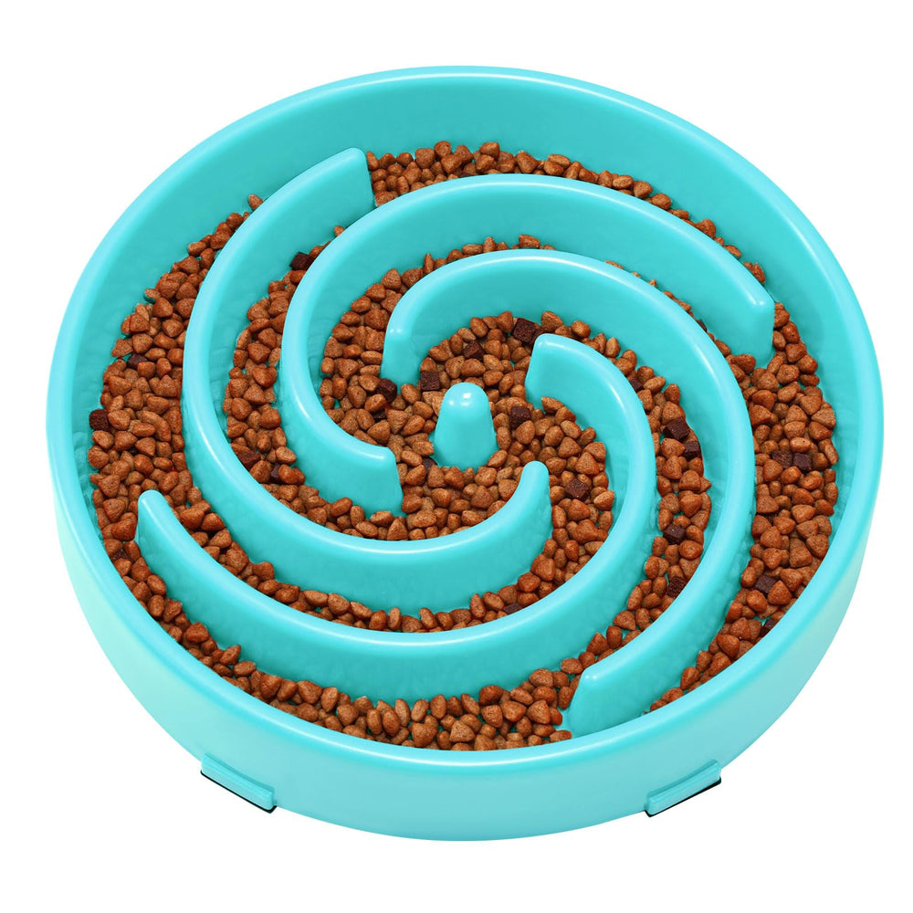 JASGOOD orange slow feeder bowl secure slow feeding option