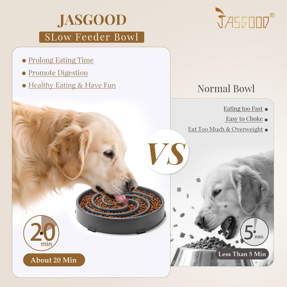 JASGOOD spiral maze design slows meals and promotes mindful dining.