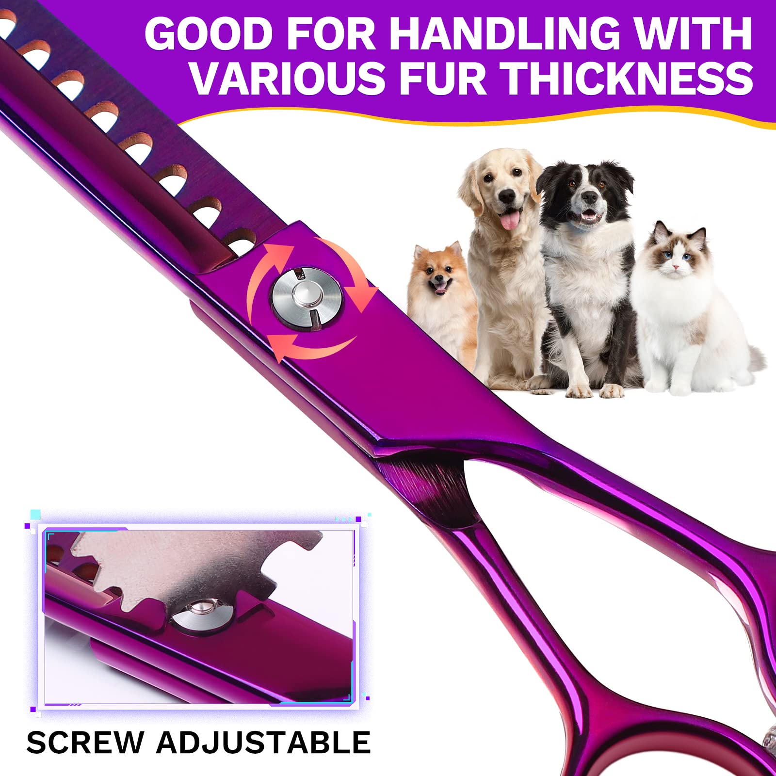 Jason 440C Japanese stainless steel scissor for durable, long-lasting grooming.