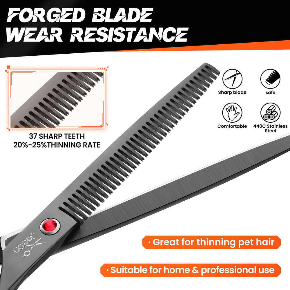 Jason adjustable screw feature shown for tuning fur thickness