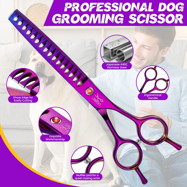 Jason anti-rust coated pet scissor remains reliable with frequent use.