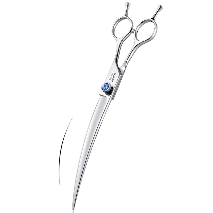 JASON curved dog grooming scissors 8in for precise shaping