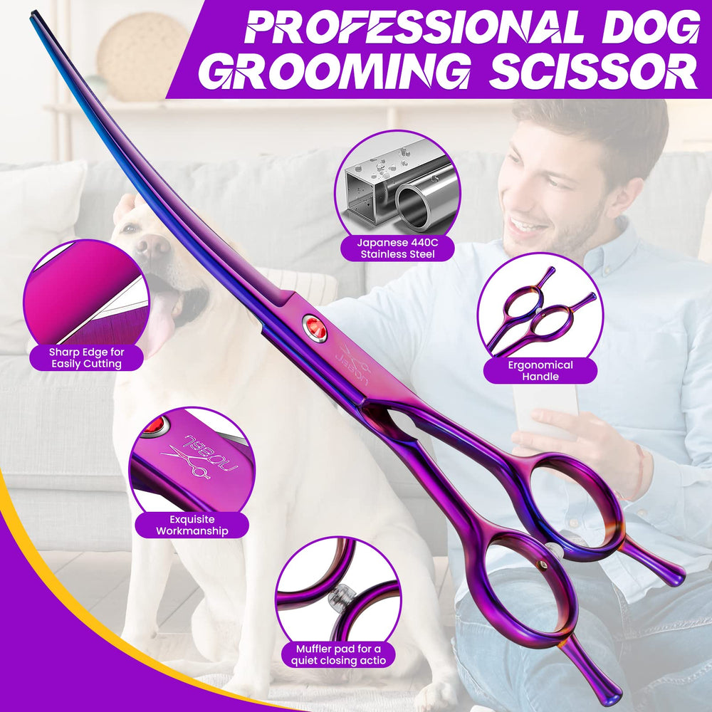 Jason Curved Shears in Japanese stainless steel for long-lasting sharpness.