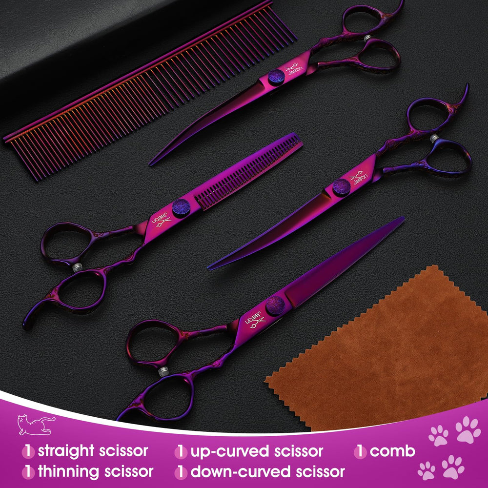 JASON dog grooming comb and protective case for tidy storage.