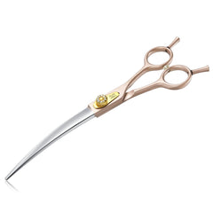 JASON dog grooming scissors 7-inch curved rose gold for precise trims