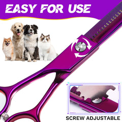 JASON thinning scissors offer 20-25% thinning rate for balanced coat texture.
