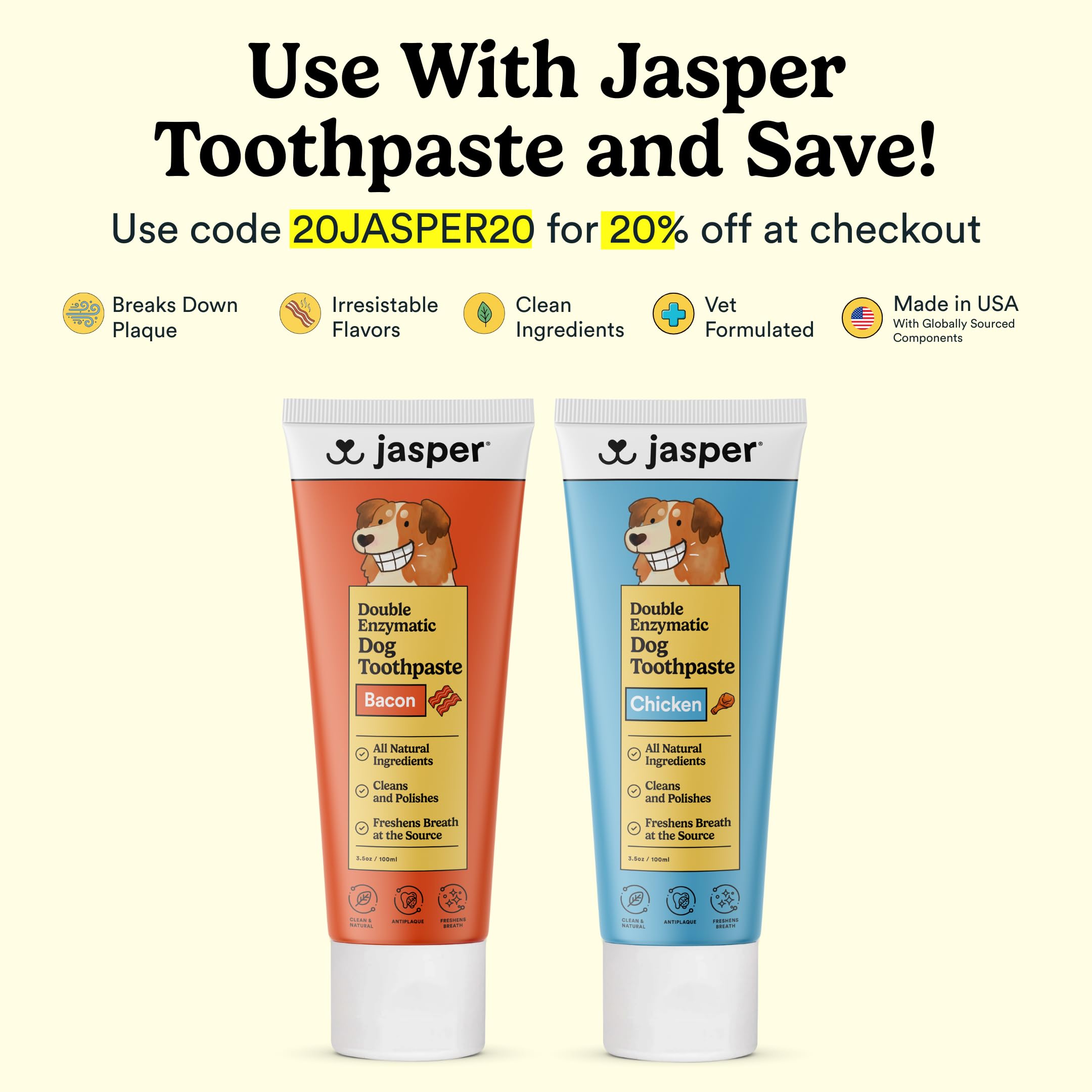 Jasper pet toothbrush finger design showing comfortable grip and precise control