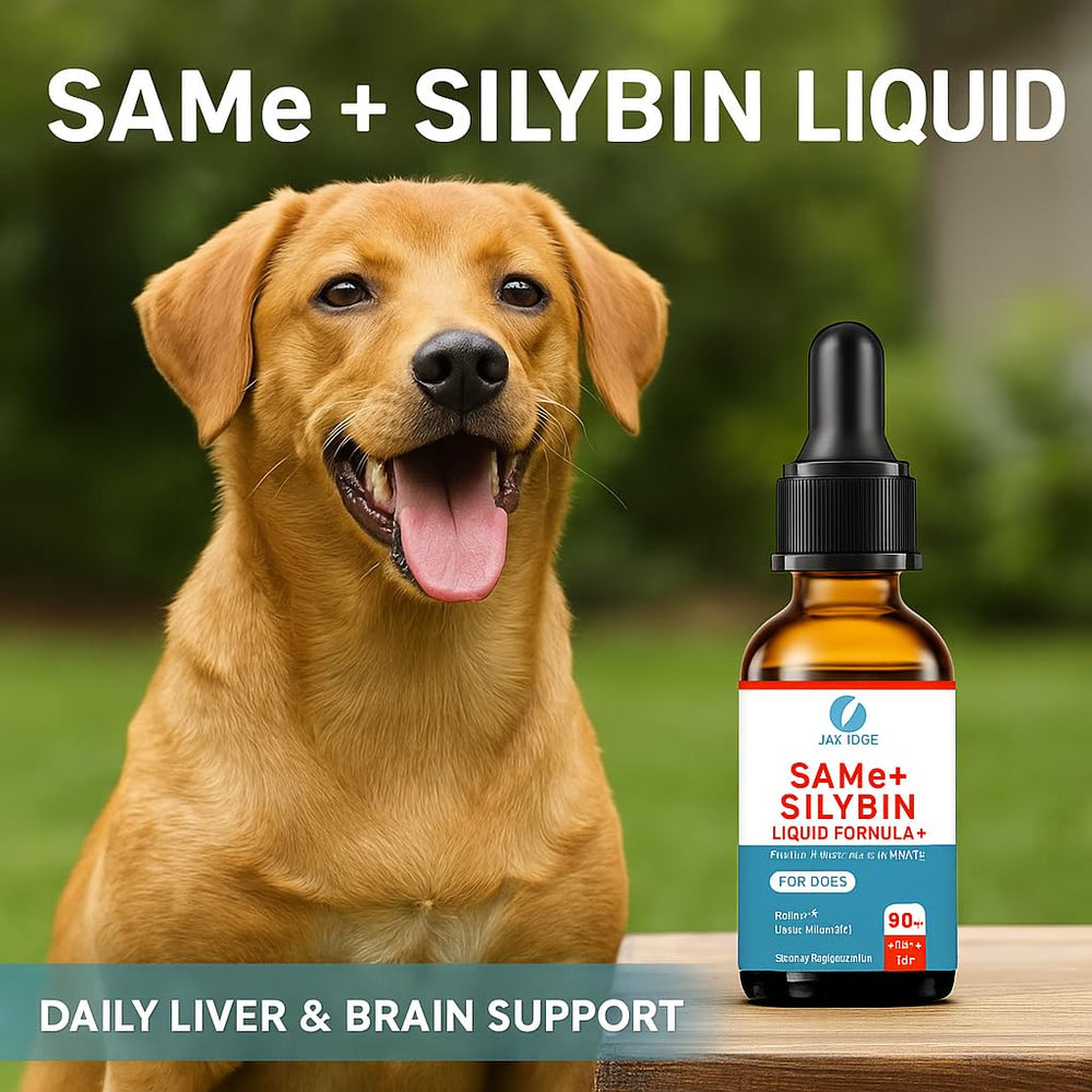 Dropper-equipped bottle enables precise, weight-based dosing for dogs.