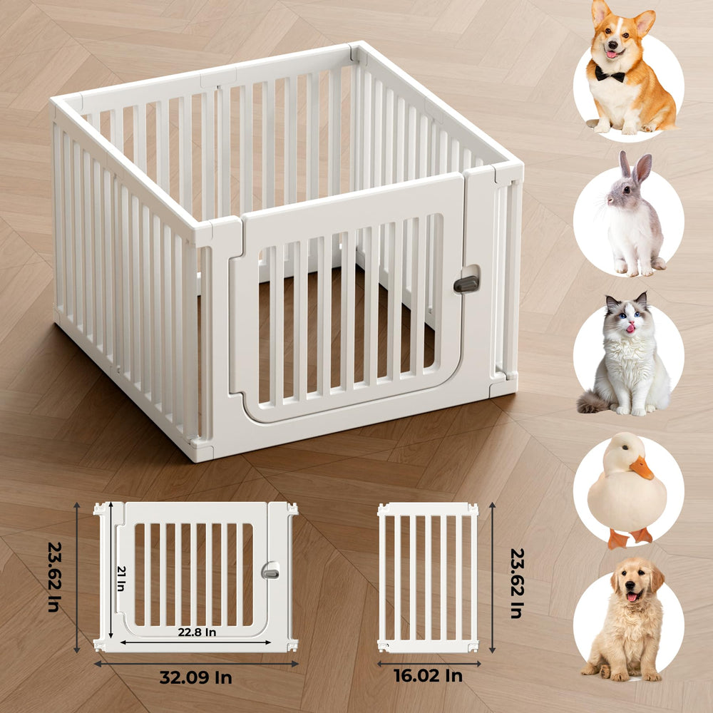 Jatindear playpen anti-slip design stays stable on smooth floors.