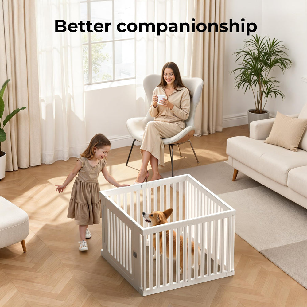 Jatindear playpen premium HDPE surface is safe and easy to clean.