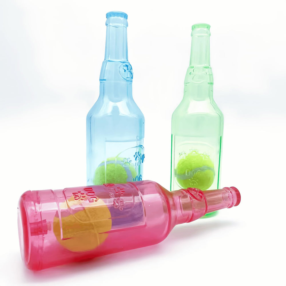 Jatmira dog toy with tennis ball included for added fetch fun.
